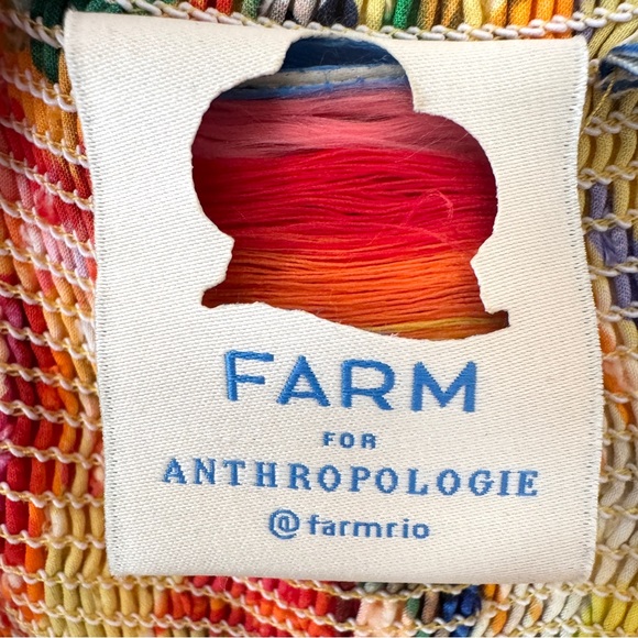 Farm Rio Anthropologie Textured Tropical Maxi Dress in Tropical Parrot Size XL - Picture 6 of 7